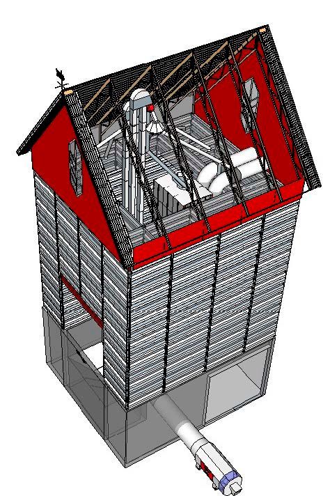 Antti kuivatimaja läbilõige